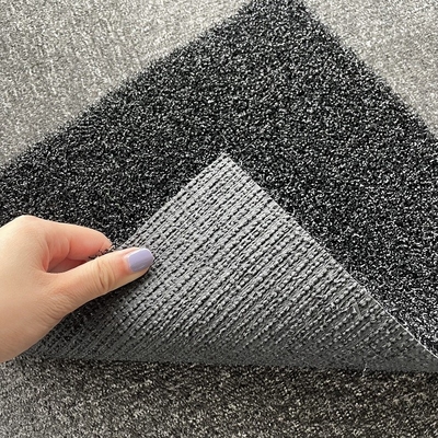 Landscaping Black Color 5500d Artificial Turf Grass