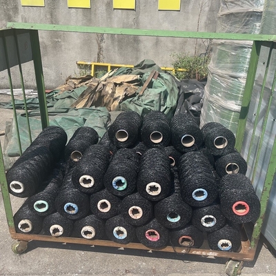 Landscaping Black Color 5500d Artificial Turf Grass